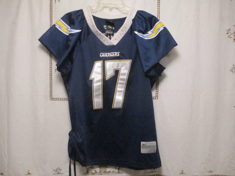 NFL San Diego Chargers Philip Rivers #17 Jersey Reebok Women’s XL Cover