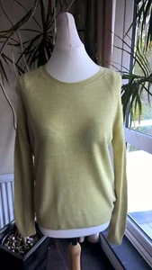 M&S Collection Ladies Winter Lime round-neck Jumper sweater, acrylic. Size UK10 - Bild 1 von 4