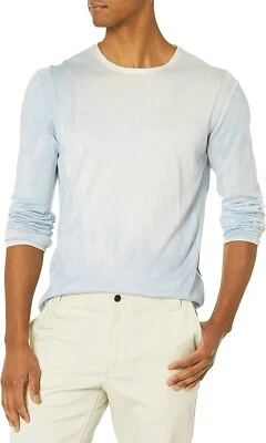 $168 NUEVO Suéter John Varvatos Hays Tie Dye Mercerizado Talla XXL en Azul Pacífico Foto 1 de 4