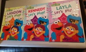 123 SESAME STREET-LET'S PLAY! Personalized Hard Cover Book - NEW - Great Gift!! - Imagen 1 de 4