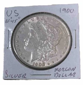 1900 $1 Morgan Silver Dollar-EF - Picture 1 of 2
