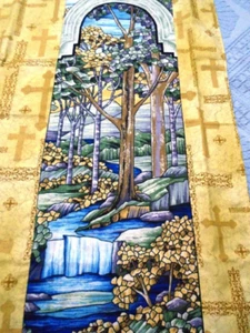 Custom, Reversible Handmade Personal 'Hugger' Blankets - 'Stained Glass" - Picture 1 of 4