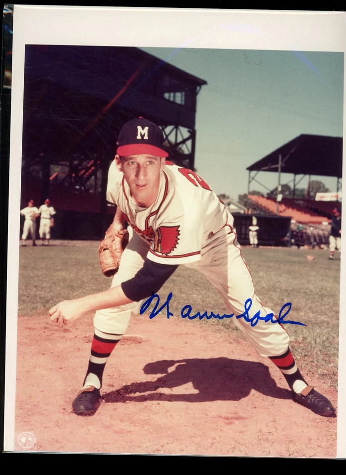 Warren Spahn Signed 8x10 Color Photo Auto Autograph - Image 1 of 1