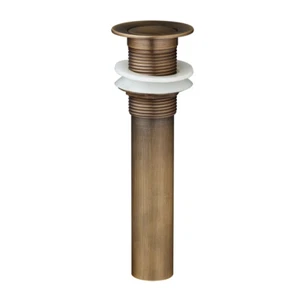 EUB Antiguo Grifo de Baño de Latón Buque Fregadero Sin Desbordamiento Pop Up Drenaje Conjunto - Imagen 1 de 6