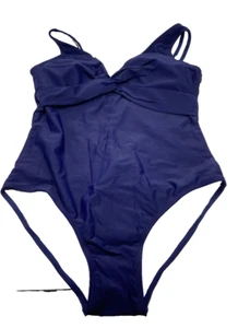 Swimming Suit Women One Piece Medium Dark Blue - Picture 1 of 11