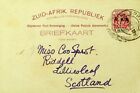 Sephil South Africa 1902 1D Coat Of Arms Upu Postal Card To Scotland Gb