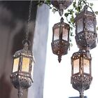 Glass Wall Hanging Candle Holder Classic Metal Candle Lantern  Living Room
