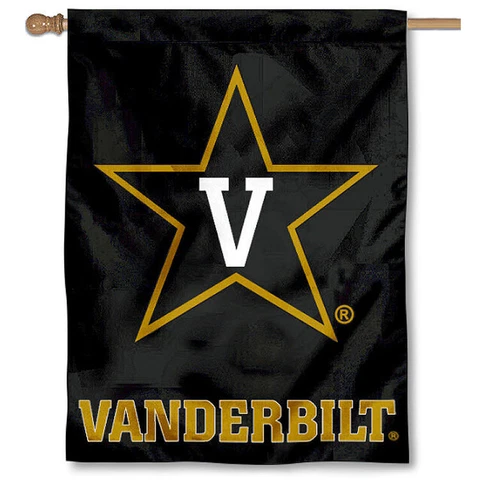 Vanderbilt Commodores Vandy University College House Flag Cover