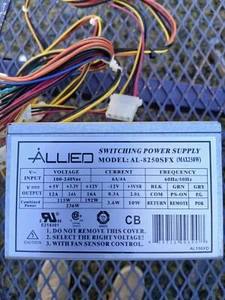 NEW 350W FOR Apex ALLIED AL-8250SFX AL-B200SFX POWER SUPPLY Logisys PS350MA TX35 - Afbeelding 1 van 3