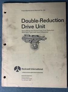1982 Rockwell International Double-Reduction Drive Unit Manual  - Picture 1 of 7