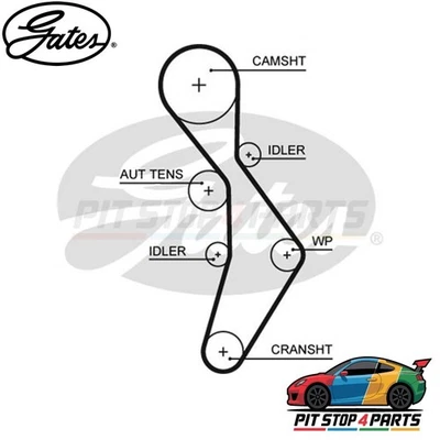 Gates KP35604XS Water Pump Timing Belt Set Fits VW Golf 2011-2012 530044531 - Image 1 of 4