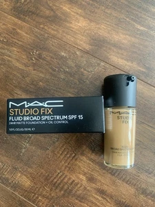 NIB MAC C8 STUDIO FIX FLUID BROAD SPECTRUM FOUNDATION SPF15 C8  1OZ/30ML - Picture 1 of 5
