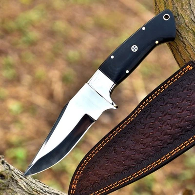 Custom Handmade Full Tang D2 Steel Fixed Blade Bushcraft Survival Hunting Knife - Image 1 of 4