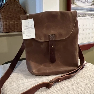 Сумка Peg & Awl The Hunter вощеная холщовая сумка кожаный ремень - Изображение 1 из 4