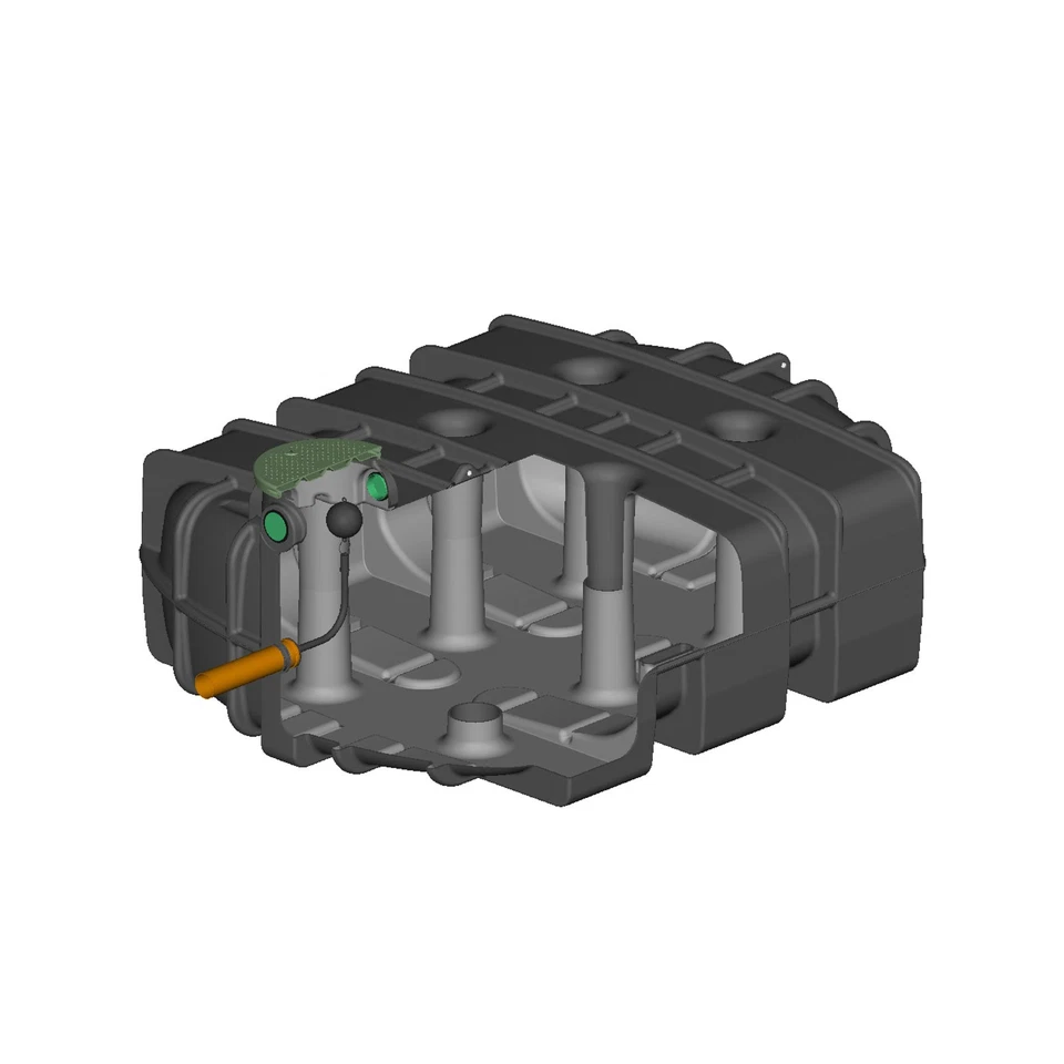 Retentionszisterne 5000l Flachtank STORM DUO mit 2000l Nutzvolumen inkl. Drossel - Bild 1 von 1