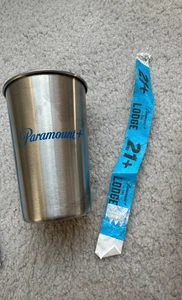 New SDCC PARAMOUNT PLUS THE LODGE PRIZE TUMBLR CUP MERC with 1wrist band - Picture 1 of 1