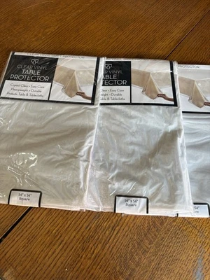 Benson Mills Heavy Duty Clear Plastic Tablecloth Protector, 100% Waterproof - Image 1 of 3