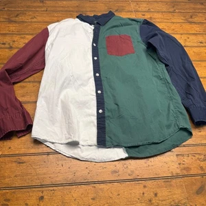 Pacsun Los Angeles Color Block Button Down Herren Hemd - Bild 1 von 5