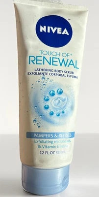 Nivea Touch of Renewal Body Wash Scrub 12oz Exfoliating Microbeads Vitamin E - Image 1 of 3