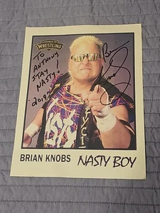 Brian Knobs Signed 8x10 Autographed w/ COA WWE WWF Wrestler - Picture 1 of 6