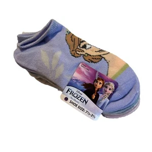 Disney Frozen Girls No Show Socks 5-Pack - M Shoe Size 7 1/2 - 3 1/2 - Picture 1 of 4