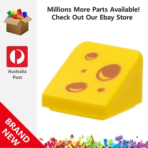 Genuine LEGO™ Yellow Slope 30 1 x 1 x 2/3 with Swiss Cheese 54200 6338182 New - Picture 1 of 2