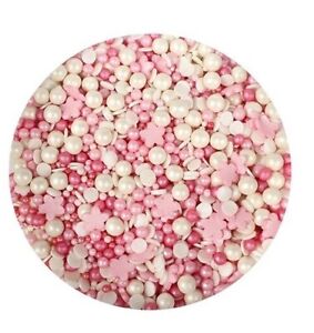 Pretty Pink Petal Edible Sprinkles Cake Decorations Best Before End Feb 24
