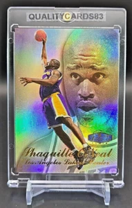SHAQUILLE O'NEAL RAINBOW HOLO FOIL FLAIR SHOWCASE WITH CASE LOS ANGELES LAKERS - Picture 1 of 5
