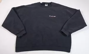 Vintage 01-01-00 The Mark Of The Millennium Faded Black Sweatshirt Sz L - Picture 1 of 8