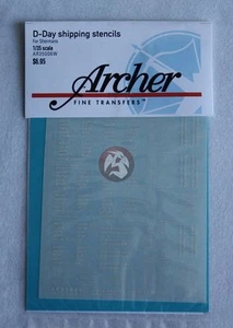 Archer 1/35 D-Day Versand Schablonen für Sherman Panzer WWII (weiß) AR35006W - Bild 1 von 1