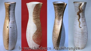 Vase Keramik Gold Weiß Bodenvase Dekovase Blumenvase 60 CM aus Portugal Neu - Bild 1 von 46