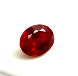 AAA+ Quality Burmese Pigeon Red Ruby Loose Gemstone Oval Shape 8-10ct Best offer - Imagen 1 de 6