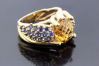 14k Yellow Gold Citrine Estate Sale Ring Size 5 Gemstone Vintage Jewelry