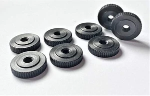 PrecisionGeek 16 mm Rändelmuttern geschwärzter Stahl DIN 467 M4 x 4 mm 8er Set - Bild 1 von 1