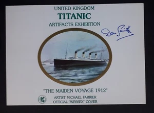 DONALD SMITH signed 1994 postcard - Great Nephew of Titanic Captain E J Smith - Picture 1 of 2