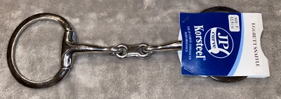 НОВЫЙ С ЯРЛЫКАМИ 5'' KORSTEEL ДВОЙНОЙ ШАРНИРНЫЙ ЯЙЦО SNAFFLE ИЗОГНУТЫЙ АНГЛИЙСКИЙ БИТ ФРАНЦУЗСКИЙ РОТ - Изображение 1 из 4