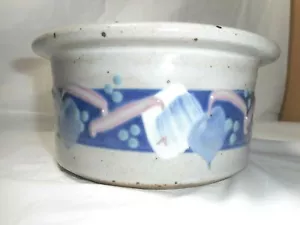 Cunningham Studio Art Pottery Geometric Art Pottery Casserole Dish Signed Dated - Imagen 1 de 12