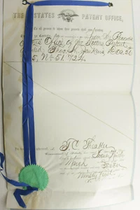 Certified 1867 Copy of 1865 US Patent Malleable Cast Iron Cutlery Jenkins P1045F - Picture 1 of 7