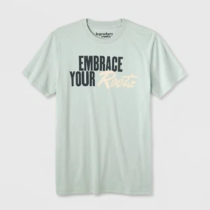Black History Month Adult Embrace Your Rootz Graphic T-Shirt - Green Size XL - Picture 1 of 9