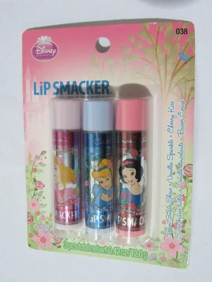 Disney Princess Lip Smacker Lip Balm Pack Variety 3 Pack #038 - Image 1 of 2