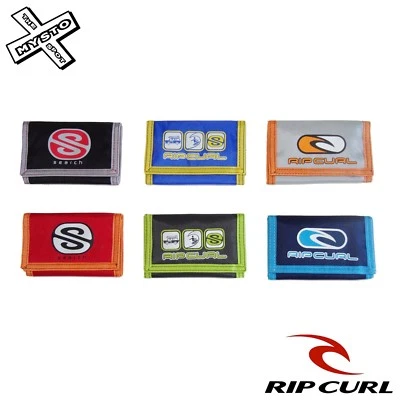 RIP CURL 'VELOCITY' WALLET TRI FOLD BLUE BLACK RED GREY CANVAS SURF BNWT - Image 1 of 2