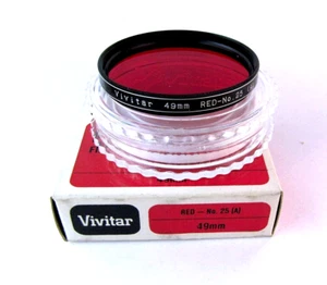 Vivitar Photo Filter 49mm Red 25A NEW - Picture 1 of 2