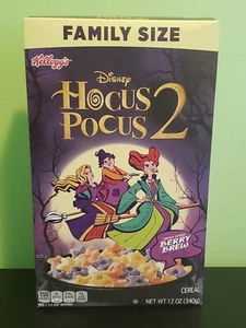 NEW KELLOGGS DISNEY'S HOCUS POCUS 2 BERRY BREW CEREAL FAMILY SIZE 12oz~NOT 7.7oz - Picture 1 of 7