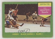 1973-74 Topps Chicago Blackhawks St Louis Blues 1972-73 NHL Quarter-Finals #193