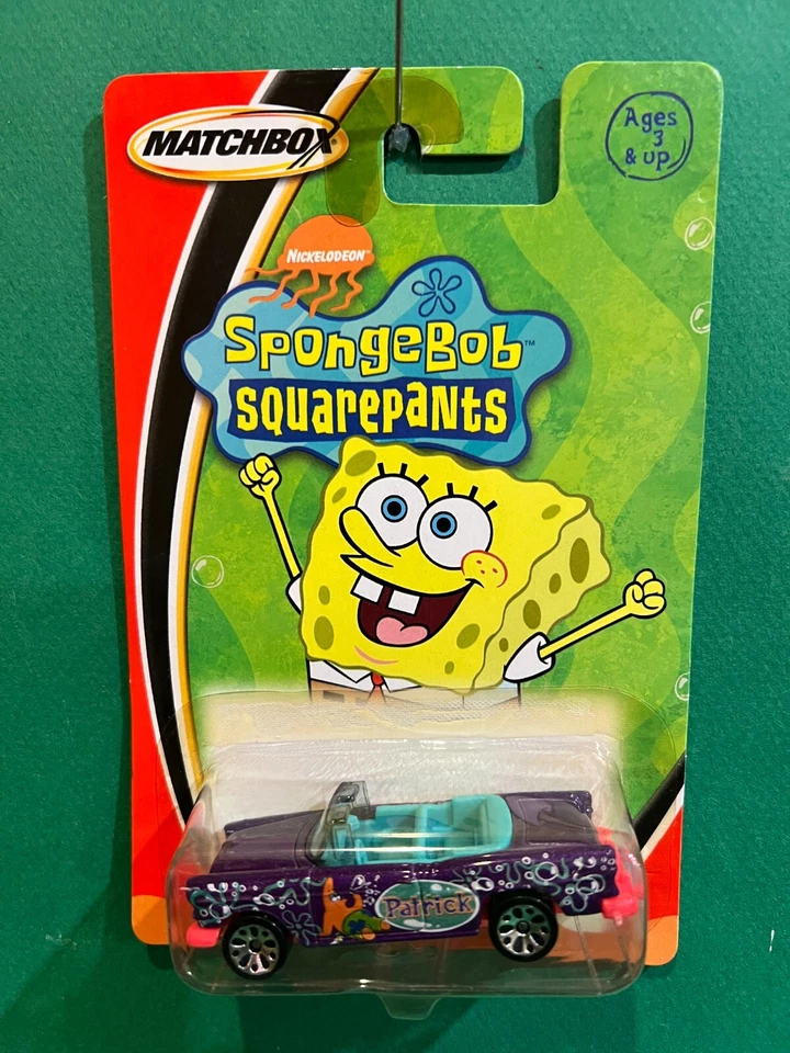 Matchbox  Sponge Bob Squarepants 57 Chevy 1/64 Diecast MOC BX16 - Image 1 of 1