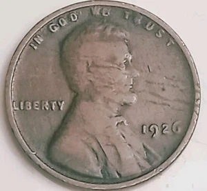 1926 P Lincoln Wheat Cent Penny Coin, Lamination Peel, Free Shipping!!! - Picture 1 of 10