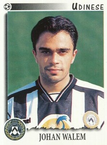 351 JOHAN WALEM # BELGIQUE UDINESE FOOTBALL STICKER FOOTBALLERS 1998 SANDWICHES