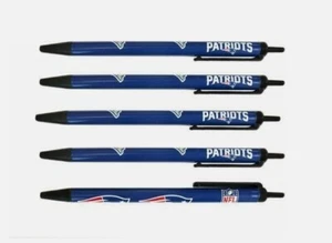 Offizielles NFL NEW ENGLAND PATRIOTS TEAM LOGO 5ER-PACK KLICKSTIFTE - Bild 1 von 1