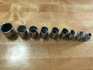 SK 3/8 Antrieb 12pt metrische Steckschlüsseleinsätze neu Wählen Sie Ihre Größe Made in USA! - Bild 1 von 55