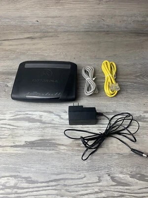 Motorola model 2247 N8 PC MAC DSL modem USB ethernet internet wireless WPS - Image 1 of 4